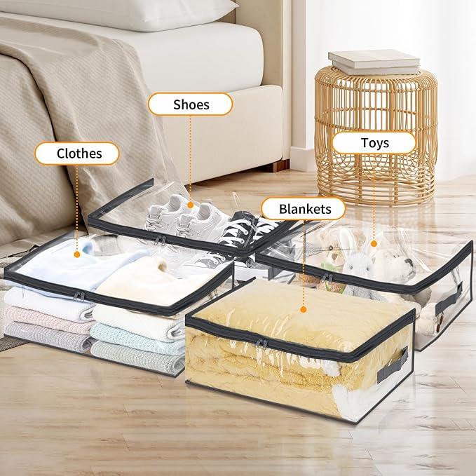 Fixwal 6pcs Clear Blanket Storage Bags - Image 4