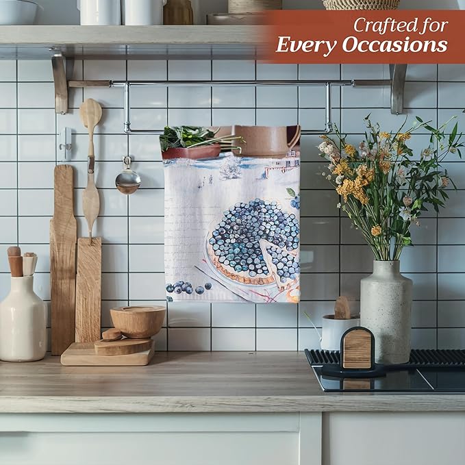 Maison d' Hermine Kitchen Towels Set of 3 100% Cotton 27.50" x 20" Reusable - Image 6