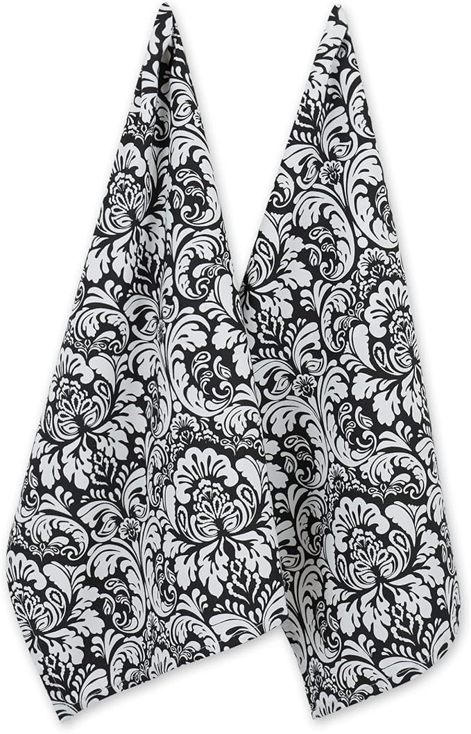 DII Cotton Dish Towel Set Damask Print by DII