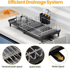 TOOLF Expandable Dish Rack, Dish Drying Rack - Image 5