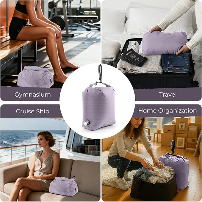 Travel Laundry Bag, Vacuum Compression Dirty Clothes Travel Bag Waterproof Wet - Image 7