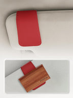 Patented Leather Car Air Freshener Visor Clip, Compatible by POMOA