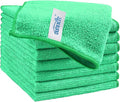 HOMEXCEL Green Microfiber Cleaning Cloth, 8 Pack Cleaning Towels by HOMEXCEL