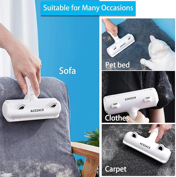 ACE2ACE Pet Hair Removal Tool, Reusable Lint Roller - Image 3