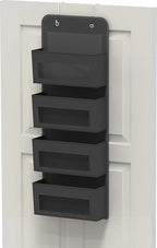 Simple Houseware 4 Clear Window Pocket Over Closet Door Storage Hanging - Image 8