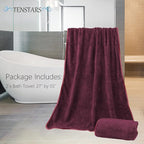 TENSTARS Silk Hemming Bath Towels - Image 2