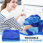 Tanlade Microfiber Cleaning Cloth 6"x6" Cleaning Rags Reasonable Kitchen Towels - Image 6
