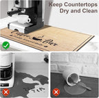 Absorbent Coffee Mat, Fashion Dish Drying Mat - Image 4