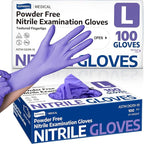 Medical Soft Max™ Nitrile Disposable Gloves, 100 Ct Latex-Free Powder-Free Food by Supmedic