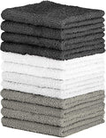 100% Cotton Washcloth Set – Soft, Absorbent Face Towels by QUBA+LINEN