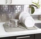 Umbra UDRY Rack and Microfiber Dish Drying Mat-Space-Saving Lightweight Design - Image 4