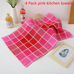 Bright Large Kitchen Towels, 16 Inch x 26 Inch Buffalo Check Dish Towels - Image 2
