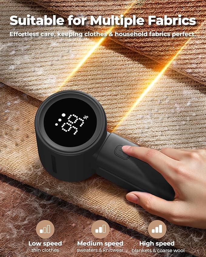 Fabric Shaver, Electric Lint Remover, Sweater Shavers to Remove Pilling - Image 2