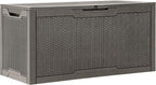YITAHOME 100 Gallon Resin Deck Box, Weather Resistant Outdoor Storage Box, Lockable Indoor Outdoor Storage for Supplies and Essentials, Taupe - Image 7