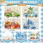 4 Pcs Seasonal Dish Drying Mats - Image 3