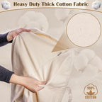 Cotton Canvas Laundry Bag 33"Wx 35"H, Thick Cotton Laundry Bag - Image 4