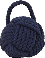 Blue Rope Knot Cotton Door Stop - Image 3