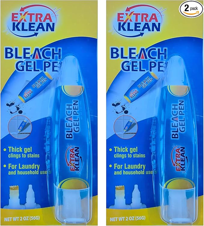 Bleach Gel Pen – Double-Ended Stain Remover Pen by EXTRAKLEAN