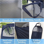 AQQA 6 Pcs Handy Laundry Collapsible Mesh Foldable Hampe, Popup Laundry Basket - Image 3