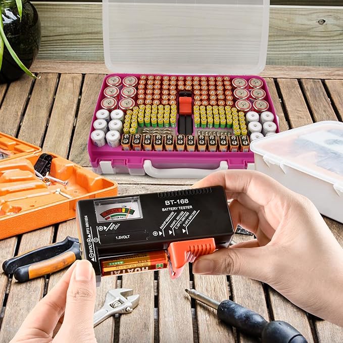 Battery Organizer Storage Holder Case - Image 7