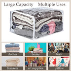 6 Packs Clear Zippered Storage Bags Sweater Moth Bags Plastic Storage - Image 7