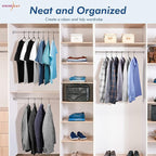 HOUSE DAY Plastic Hangers 20 Pack, Space Saving Clothes Hangers - Image 9
