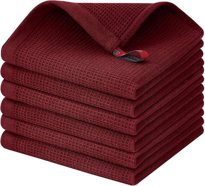 Homaxy 100% Cotton Waffle Weave Dish Cloths by Homaxy