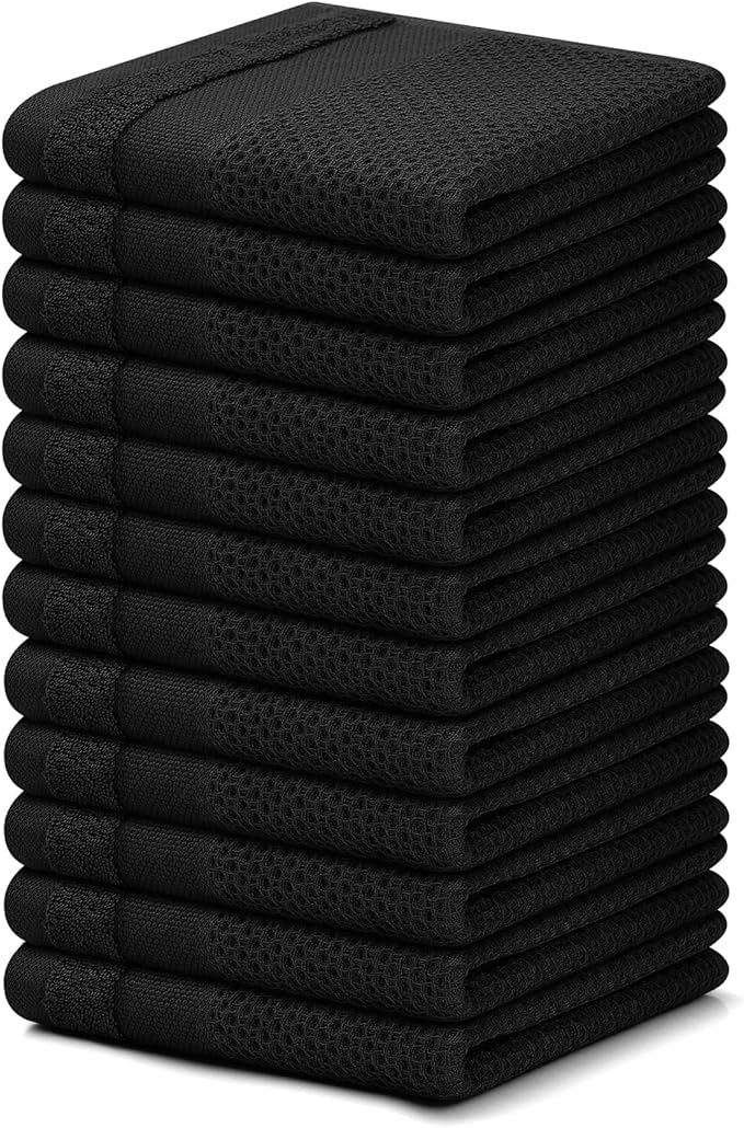 Homaxy 100% Cotton Dish Cloths, 12 Pack by Homaxy