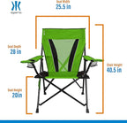 Kijaro XXL Dual Lock Portable Camping Chair - Supports Up to 400lbs - Enjoy The Outdoors in a Versatile Folding Sports & Outdoor Chair - Image 3
