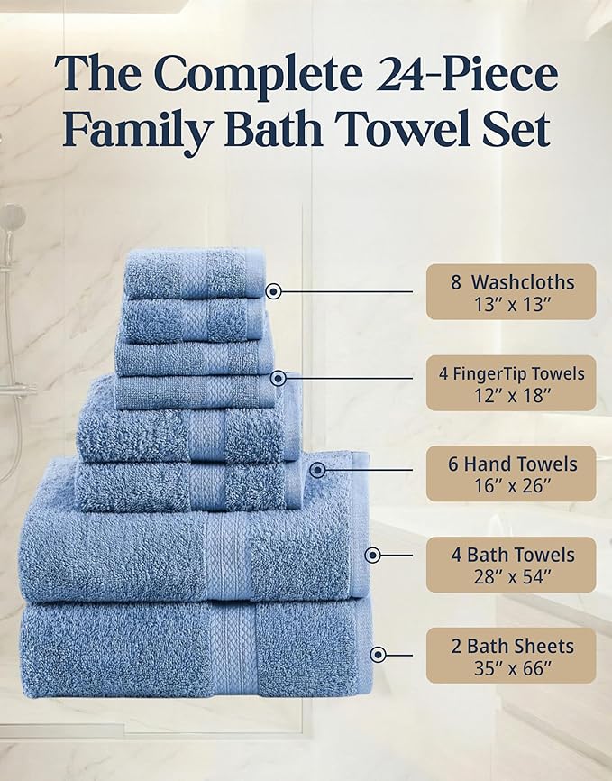 Lane Linen Bath Towel Set - Image 3