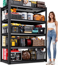 71"H Garage Shelving-3000LBS 5 Tier Storage Shelves,Adjustable Heavy Duty Metal Shelving Unit and Storage Large Wire Rack,Utility Steel Shelf For Shop Warehouse Industrial Pantry Basement 71"x35"x16" by Unknown