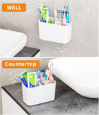 Electric Toothbrush Holder for Bathroom Countertop and Wall Mounted - Image 4