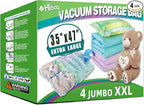 XXL Jumbo Size 47''X35'' Vacuum Storage Space Saver Bags Extra Large by HIBAG