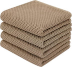 Homaxy 100% Cotton Waffle Weave Kitchen Dish Towels, Ultra Soft Absorbent Quick by Homaxy