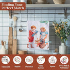 Maison d' Hermine Kitchen Towels Set of 3 100% Cotton 20" x 27.5" Reusable - Image 4