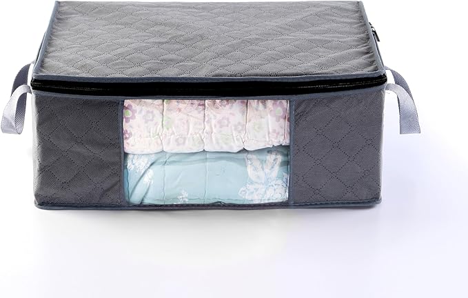Storage Clothes Bins Closet Bags - 35L Containers Organizer Boxes Clothing Bin - Image 3