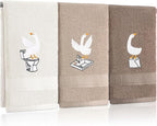 3 Pcs Silly Goose Hand Towels Decorative Silly Goose Bathroom Decor Geese Gifts by Unknown
