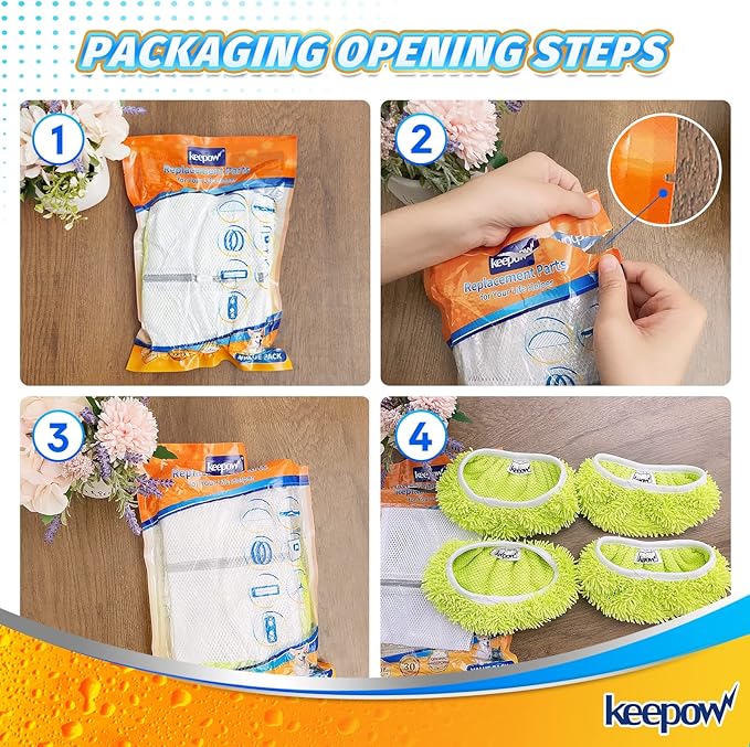 KEEPOW Reusable Mop Pads Compatible - Image 6