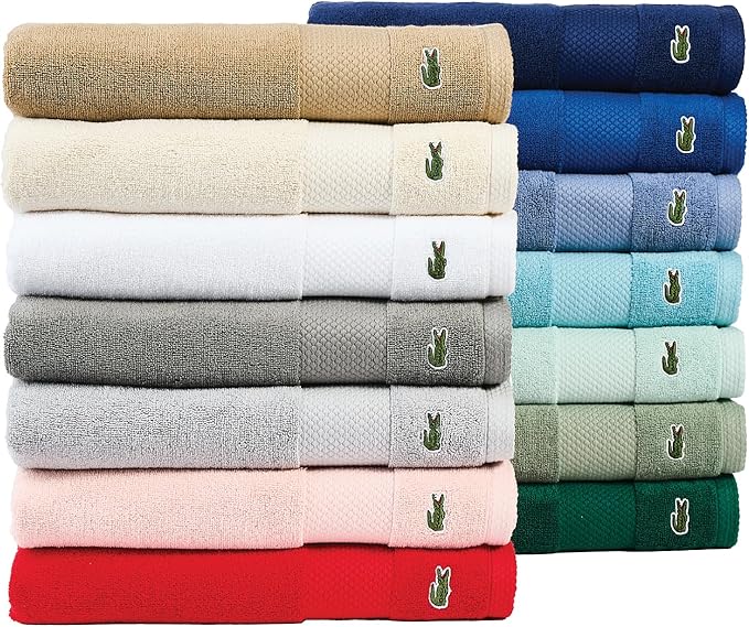 Lacoste Heritage 100% Supima Cotton Tub Mat, Surf Blue, Premium Super Soft Bath - Image 6