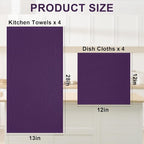 Homaxy 100% Cotton Kitchen Towels and Dishcloths Set - Image 3