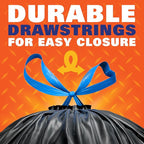 Hefty Strong 30 Gallon Trash Bags, Large Trash Bags 30 Gallon Size, Durable - Image 4