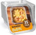 8x8 Thickened Aluminum Foil Pans, Food Prep, Steam Table, and Party Catering. by WAWINYAirVentFilters