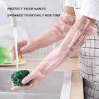 Dishwashing Cleaning Gloves Tear-Resistant Rubber Household Cleaning Gloves - Image 8