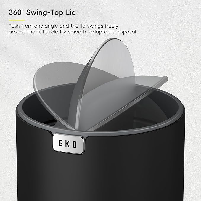 EKO Fandy 0.58 Gal/2.2L Mini Trash Can - Image 4