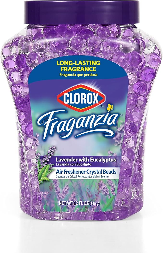 Clorox Fraganzia Crystal Beads Air Freshener, Long Lasting Room Deodorizer and by Clorox