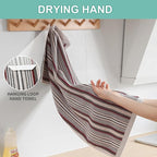 SALAS Kitchen Dish Towels for Drying Dishes, Large Cotton Kitchen Towels - Image 2