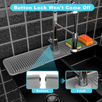 Folding sink splash guard behind faucet-faucet mat - Image 4