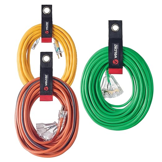 Velcro Brand Easy Hang Extension Cord Holder Organizer Variety Pack | Holds by VELCROBrand
