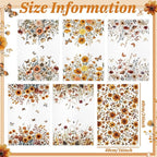 Geyoga 6 Pcs Spring Floral Kitchen Towels Flamingo Dish Hand Towels Sunflower - Image 3