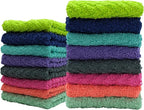 ZUPERIA Zigzag Multicolor Wash Cloths -32 Pack -12" x 12"- Highly Absorbent - Image 3